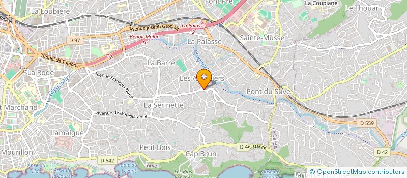 localisation de l'entreprise SCI M&GLC  TOULON