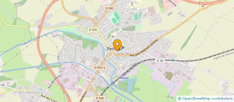 localisation de l'entreprise SCI M.H  RETHEL