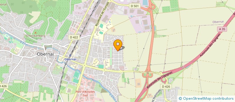 localisation de l'entreprise SCI M&H  OBERNAI