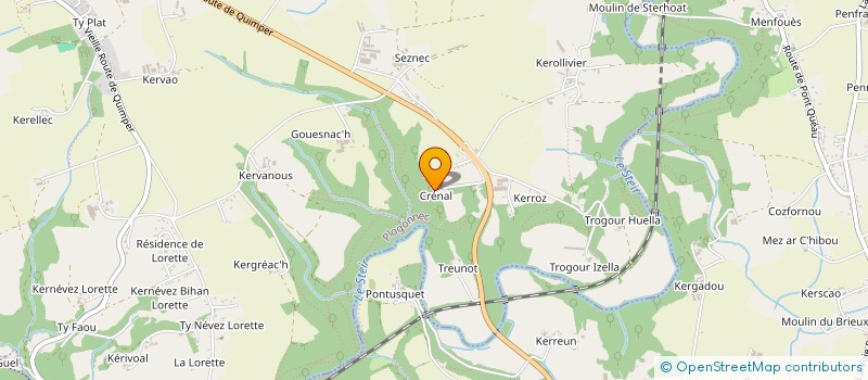 localisation de l'entreprise SCI M H A B  PLOGONNEC