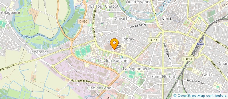 localisation de l'entreprise SCI M.H.B.  NIORT