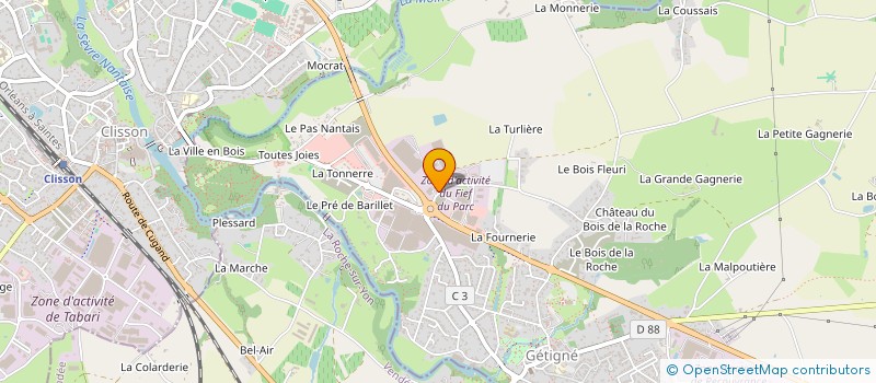 localisation de l'entreprise SCI M.H.C.  GETIGNE