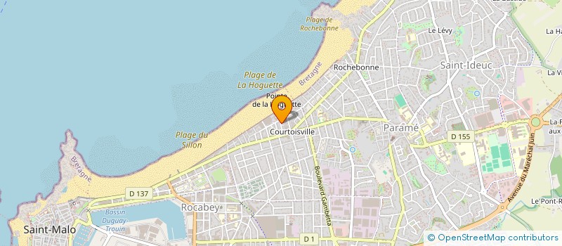 localisation de l'entreprise SCI M.H.D.  SAINT-MALO