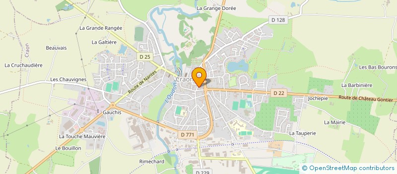 localisation de l'entreprise SCI  M H D  CRAON