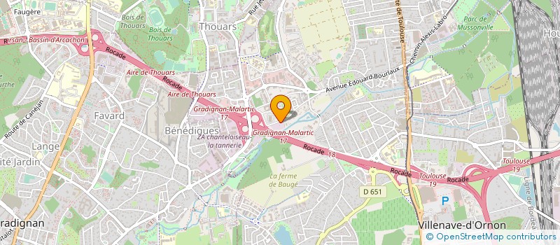 localisation de l'entreprise SCI M.H.F  VILLENAVE-D'ORNON