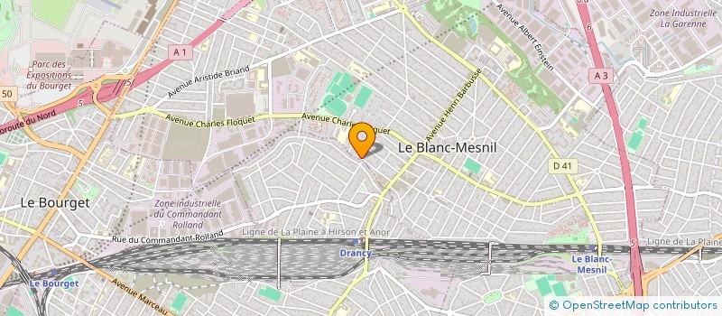 localisation de l'entreprise SCI M.H.K.M à LE BLANC-MESNIL