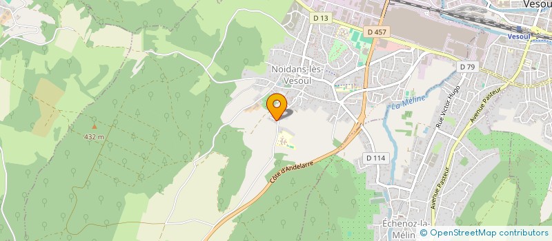 localisation de l'entreprise SCI M.H.P.  NOIDANS-LES-VESOUL