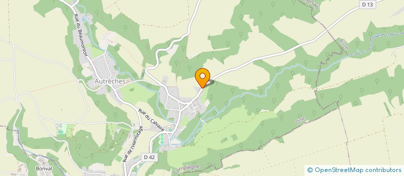 localisation de l'entreprise SCI M.H.P.  AUTRECHES