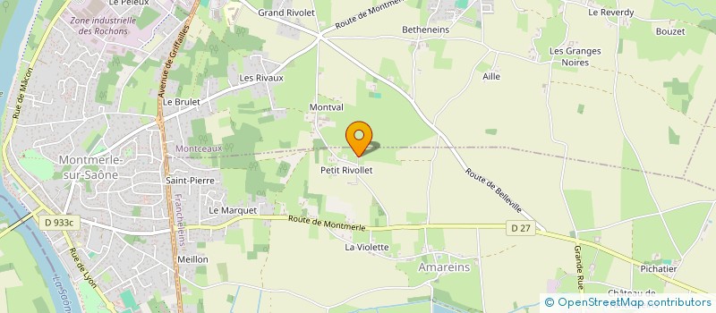 localisation de l'entreprise SCI M.H.R. à MONTMERLE-SUR-SAONE