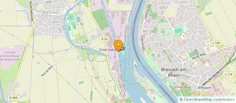 localisation de l'entreprise SCI M.H.T.  VOLGELSHEIM