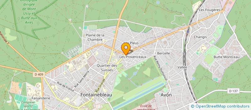 localisation de l'entreprise SCI M.HAUS à FONTAINEBLEAU