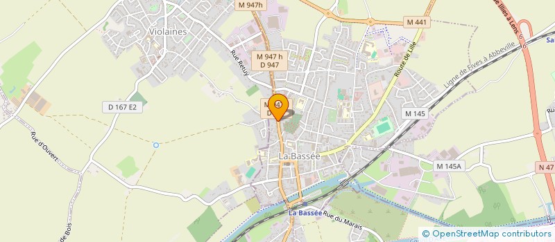 localisation de l'entreprise SCI M.HP  LA BASSEE