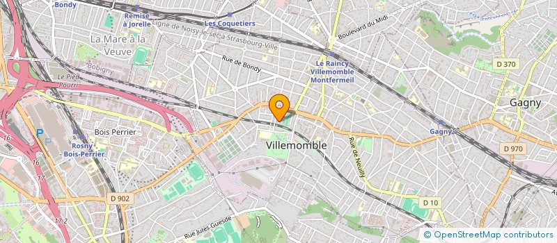 localisation de l'entreprise SCI M.I. à VILLEMOMBLE
