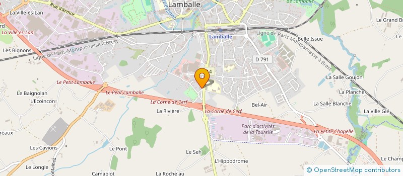 localisation de l'entreprise SCI M.I.A.E-RUSU  LAMBALLE-ARMOR