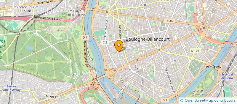 localisation de l'entreprise SCI M I C C O à BOULOGNE-BILLANCOURT