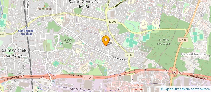 localisation de l'entreprise SCI M I F à SAINTE-GENEVIEVE-DES-BOIS