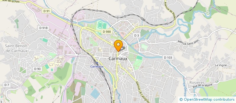 localisation de l'entreprise SCI M.I.L.  CARMAUX