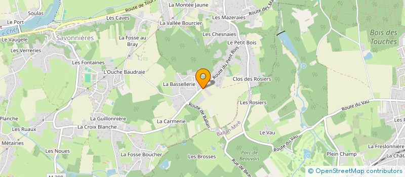 localisation de l'entreprise SCI M.I.S.A  SAVONNIERES