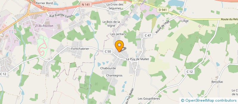 localisation de l'entreprise SCI M.I.S.E.  SAINT-BRICE-SUR-VIENNE