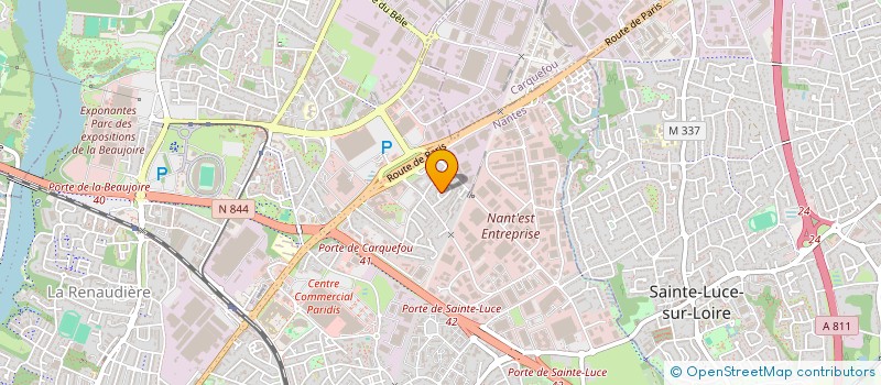 localisation de l'entreprise SCI M.J. à NANTES
