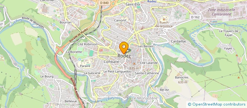 localisation de l'entreprise SCI M.J.  RODEZ