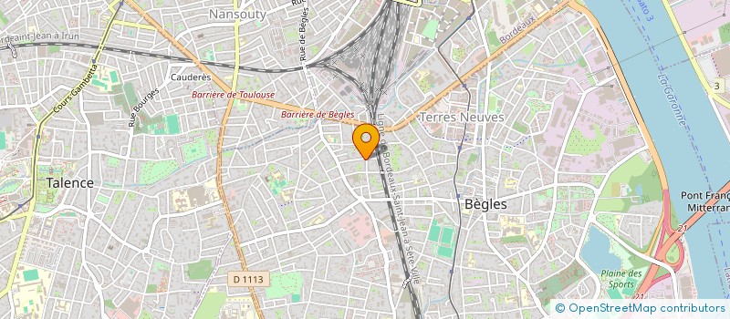 localisation de l'entreprise SCI M&J à BEGLES