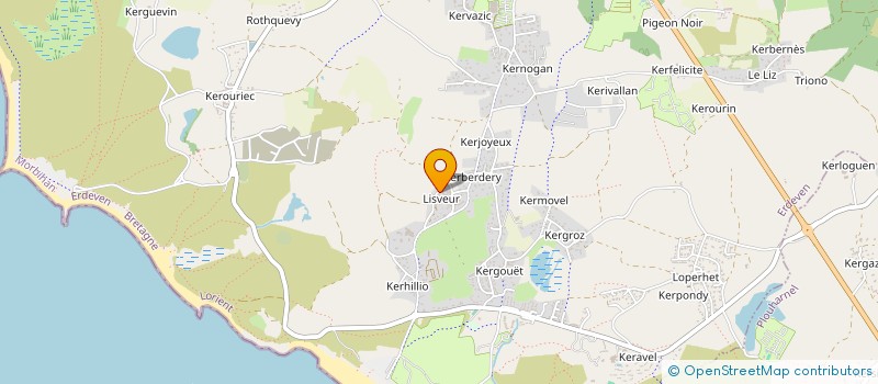 localisation de l'entreprise SCI M.J.A.  ERDEVEN