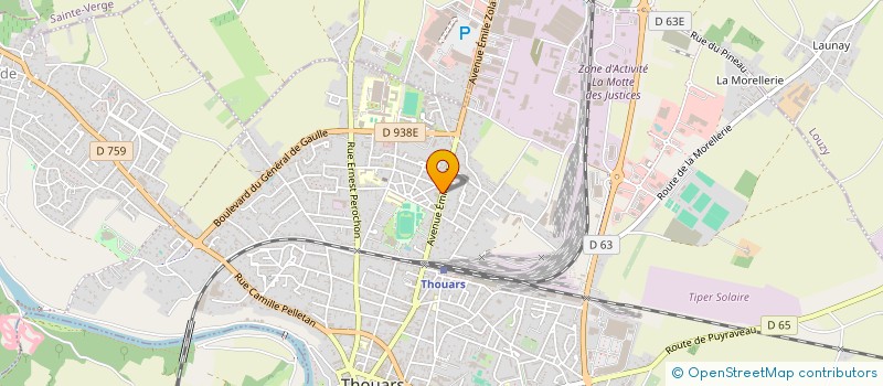 localisation de l'entreprise SCI M.J.A.D  THOUARS