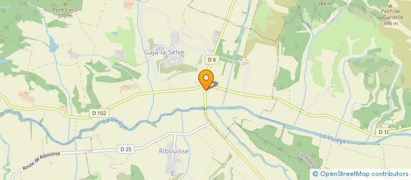 localisation de l'entreprise SCI M.J.B.  GAJA-LA-SELVE
