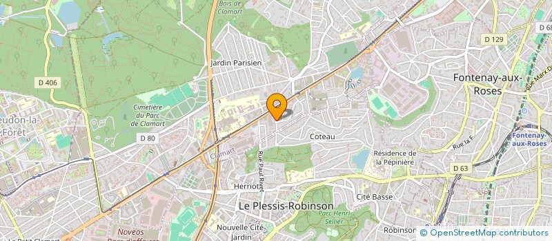 localisation de l'entreprise SCI M.J.B.  CLAMART