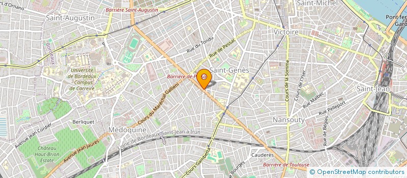 localisation de l'entreprise SCI M J B F  BORDEAUX