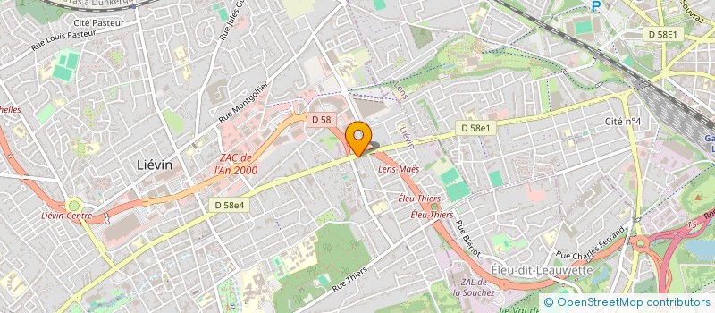 localisation de l'entreprise SCI M J B G  LIEVIN