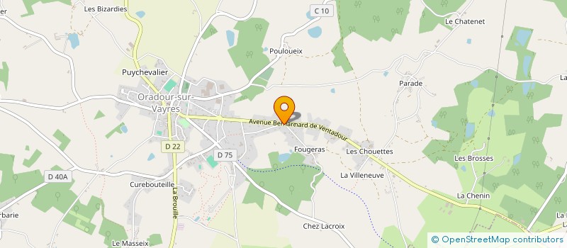 localisation de l'entreprise SCI M.J BARBIER  ORADOUR-SUR-VAYRES