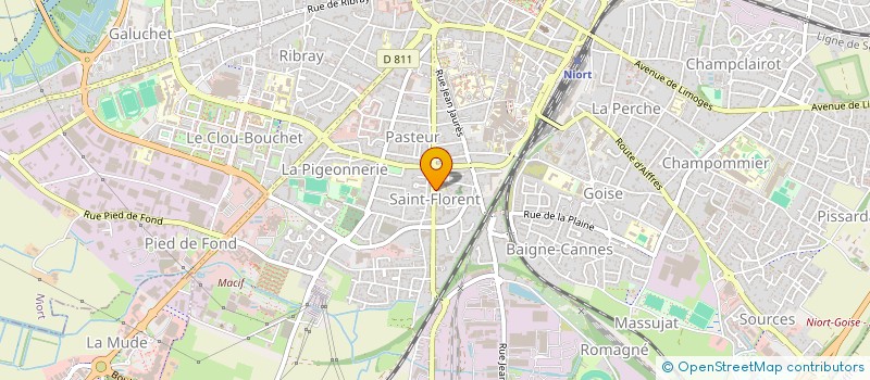 localisation de l'entreprise SCI M.J.C.V  NIORT