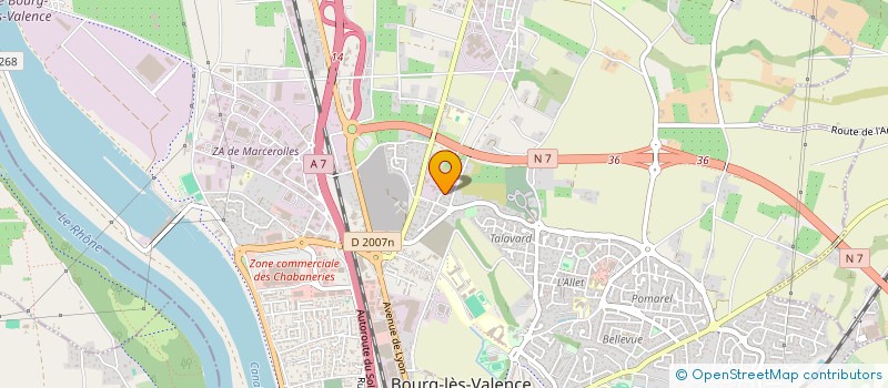 localisation de l'entreprise SCI M.J.D  BOURG-LES-VALENCE