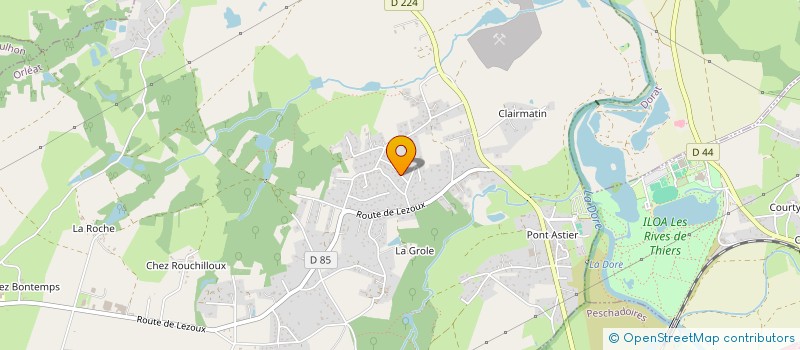 localisation de l'entreprise SCI M.J.E.A.  ORLEAT