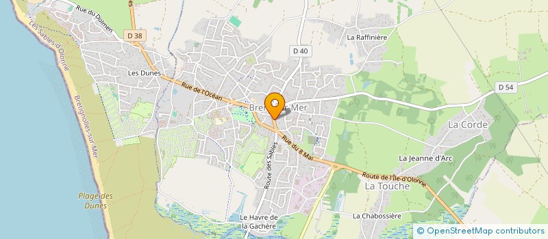 localisation de l'entreprise SCI M.J.E. IMMO à BRETIGNOLLES-SUR-MER