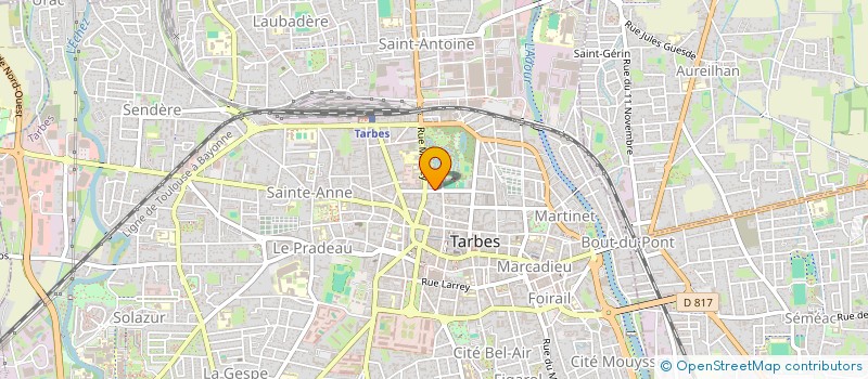 localisation de l'entreprise SCI M.J.F.  TARBES