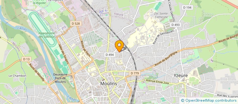 localisation de l'entreprise SCI M J G à MOULINS