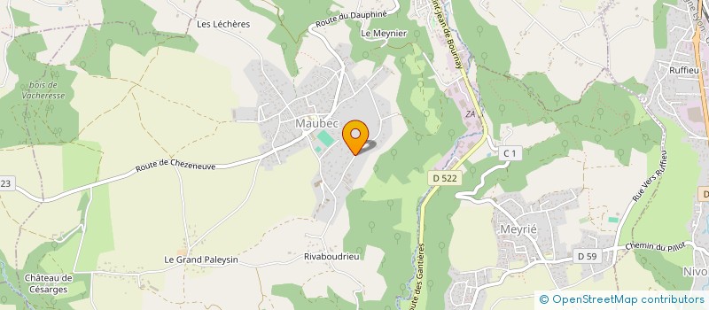 localisation de l'entreprise SCI M.J.G.  MAUBEC