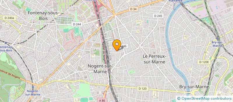 localisation de l'entreprise SCI M.J IMMOBILIER  LE PERREUX-SUR-MARNE