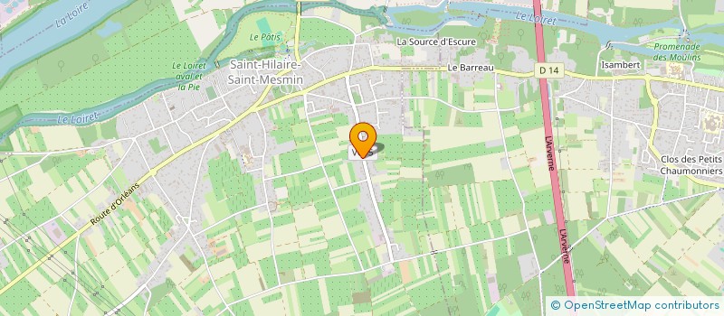 localisation de l'entreprise SCI M.J.L. à SAINT-HILAIRE-SAINT-MESMIN