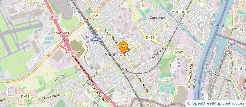 localisation de l'entreprise SCI M.J.M. à SAINT-LOUIS