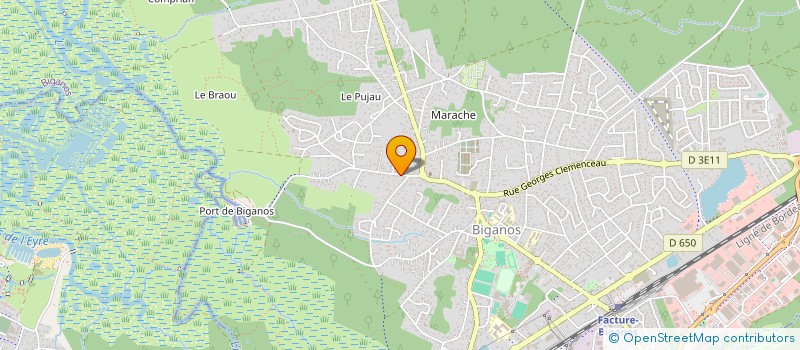 localisation de l'entreprise SCI M.J.M.  BIGANOS