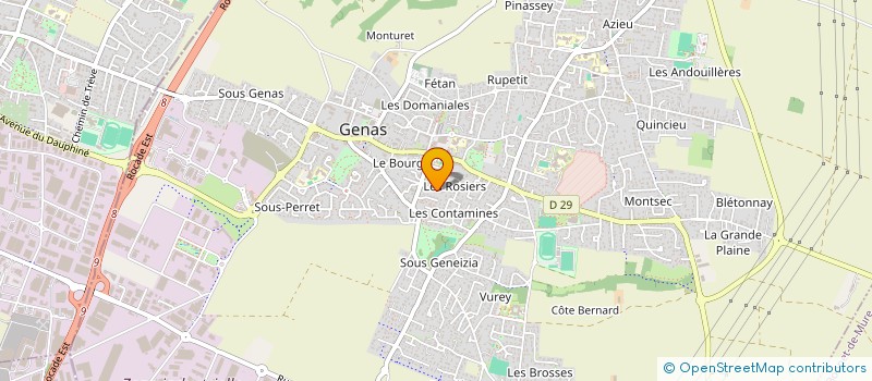 localisation de l'entreprise SCI M.J.M.  GENAS