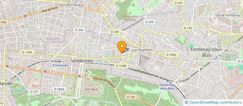 localisation de l'entreprise SCI M.J.P à VINCENNES