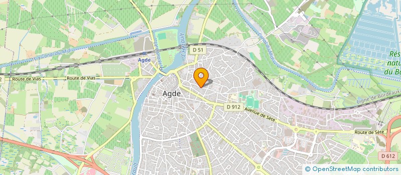 localisation de l'entreprise SCI M J P M  AGDE