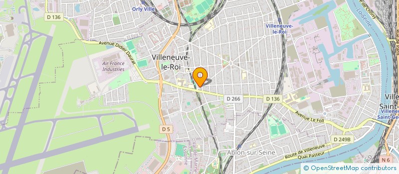 localisation de l'entreprise SCI M.J.P.V.  VILLENEUVE-LE-ROI