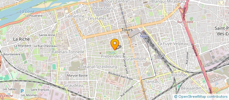 localisation de l'entreprise SCI M.J.S.  TOURS