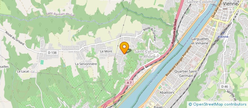 localisation de l'entreprise SCI M.J.S. BECKERT  SAINT ROMAIN EN GAL